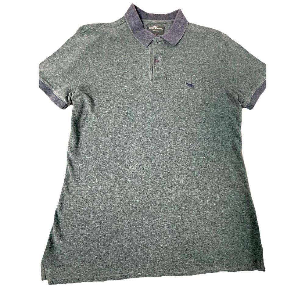 Rodd & Gunn Men’s Large Polo Sports Fit Green Short Sleeve Preppy